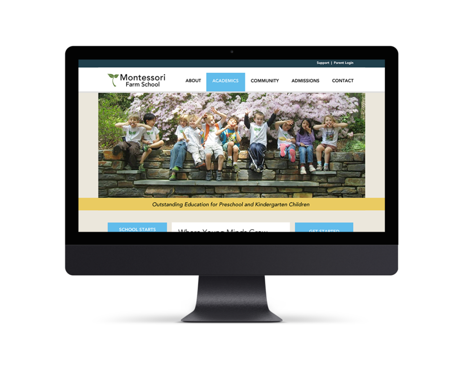 Montessori Farm School Website Design